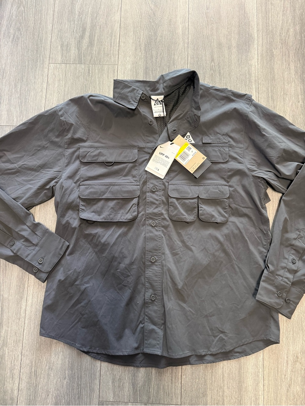 $135 Nike ACG Dri-FIT ADV "Orb Weaver" Utility Shirt Mens Size S HJ2465-060 New